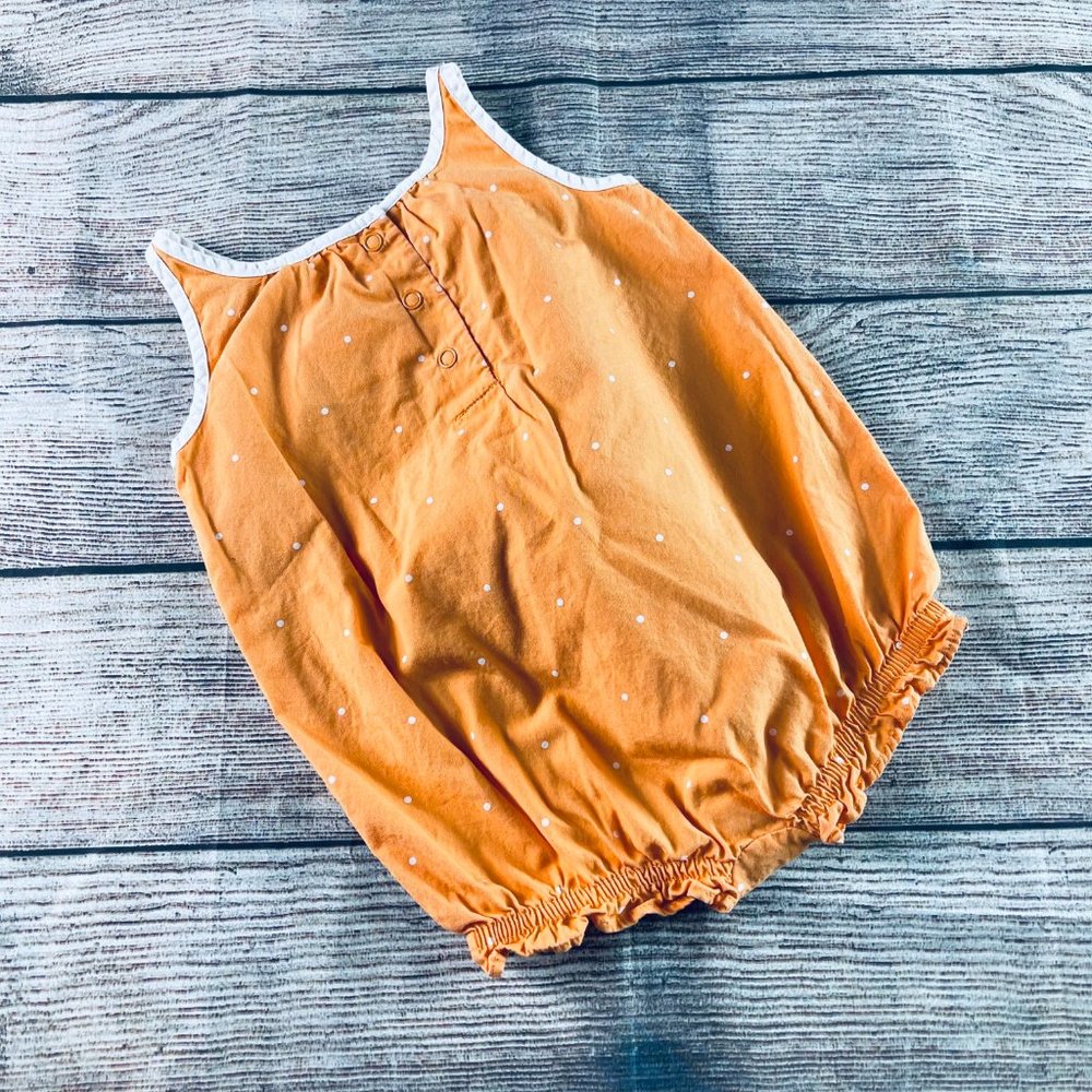 Set of 2 Baby Girl 3/6m Summer Rompers + Bow - Picture 2 of 7